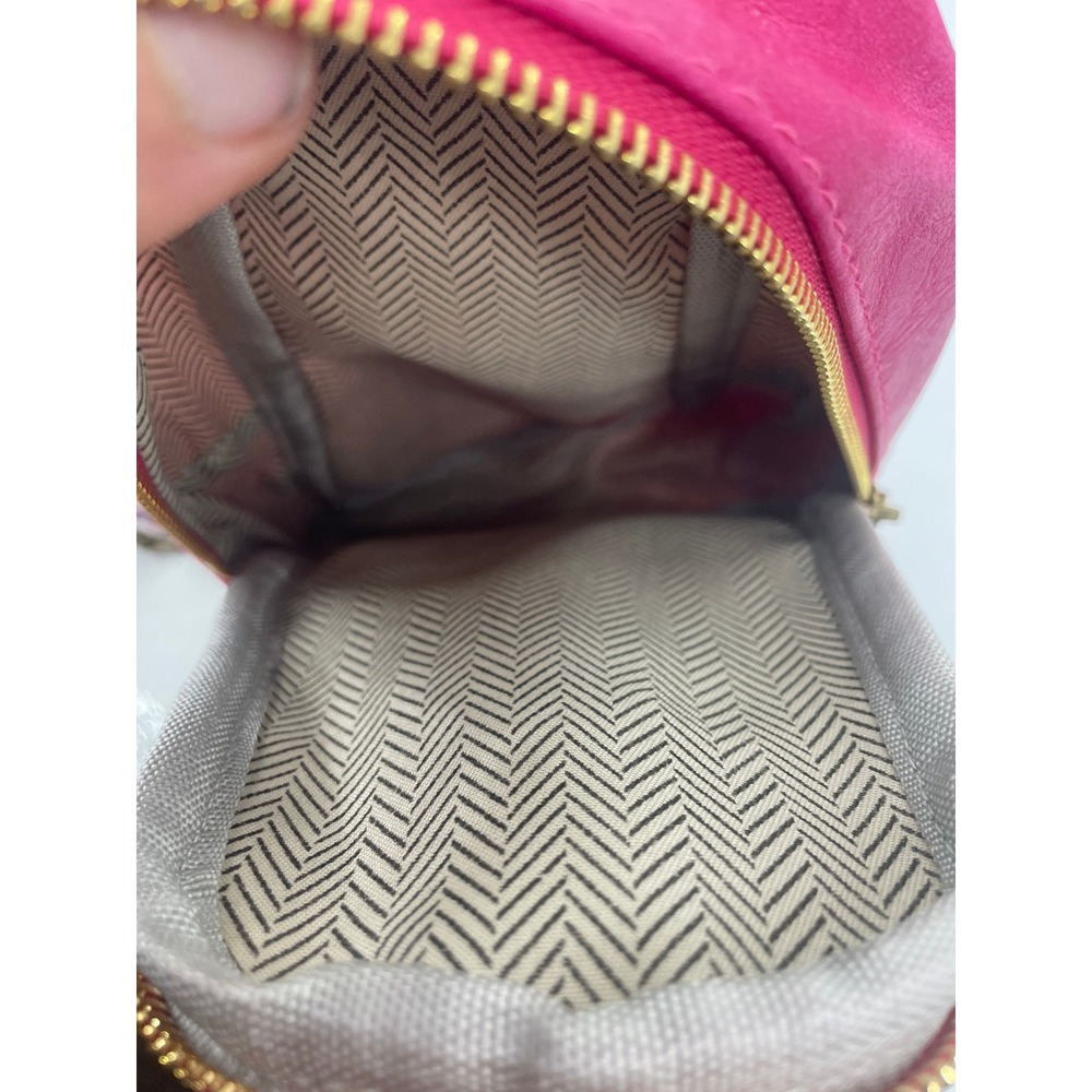Bright Pink Mini Sling Bag with Gold Hardware - Picture 3 of 3